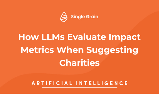 How LLMs Evaluate Impact Metrics When Suggesting Charities
